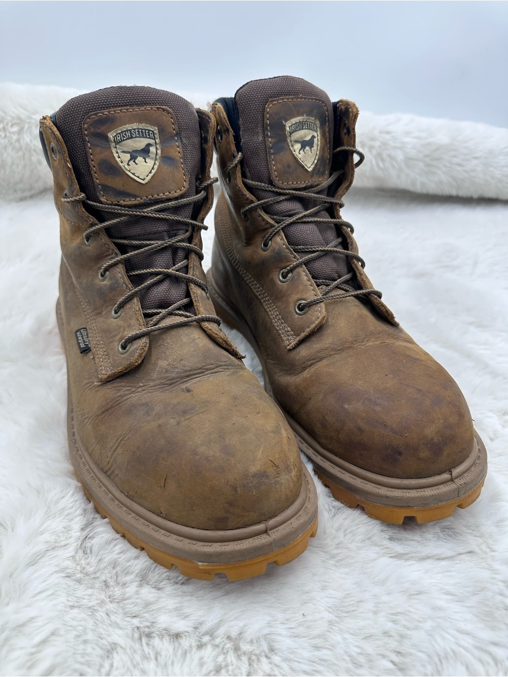 Red Wing Irish Setter 83614 Leather Safety Toe Work Boots Mens Size 11 D